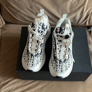 Dior White and navy blue  Sneakers men 41 = us 8 like new
